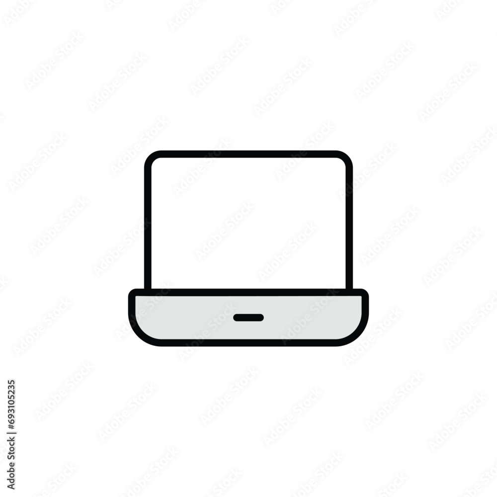 laptop icon design with white background stock illustration laptop icon design with white background stock illustration