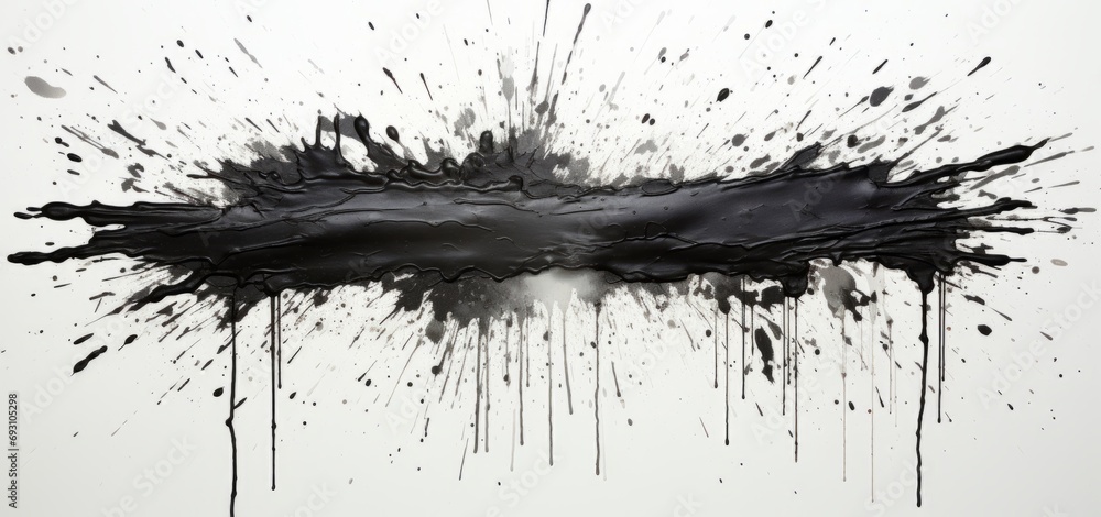black and white ink splashes black and white ink splashes