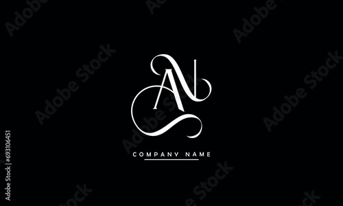 AN, NA, A, N Abstract Letters Logo Monogram
