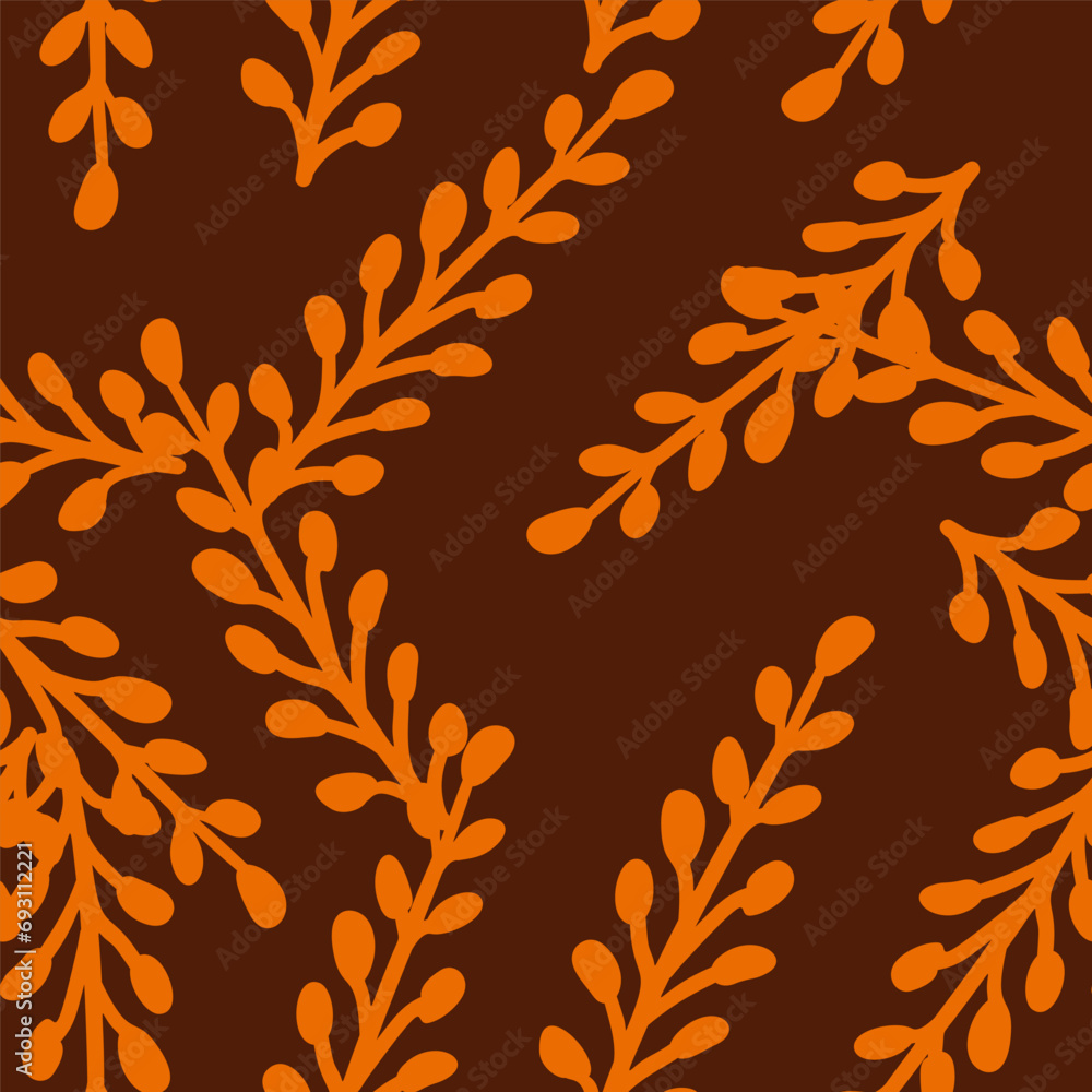 Stylish seamless leaf pattern with a modern twist. Stylish seamless leaf pattern with a modern twist.