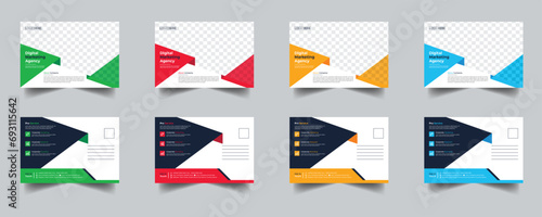 Modern Creative Corporate Post Card Template, Vector Template for Opening Invitation Editable, Professional Business Postcard Design, Event Card Design, Invitation Design, Direct Mail EDDM Template