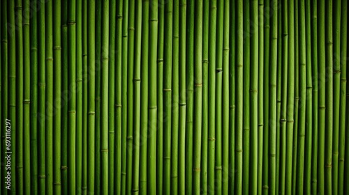 Horizontal green bamboo background texture