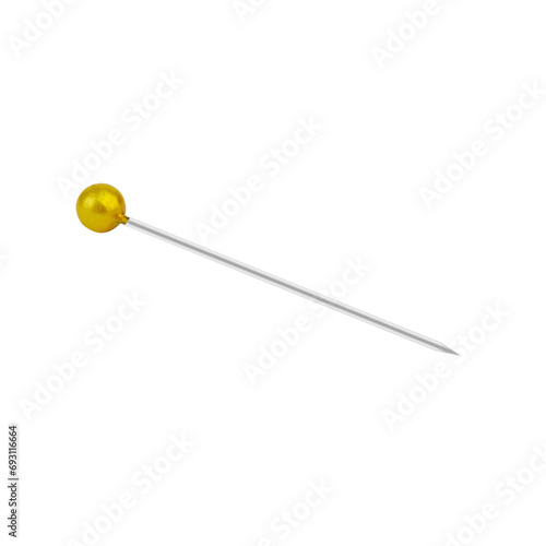 long pin isolated from background