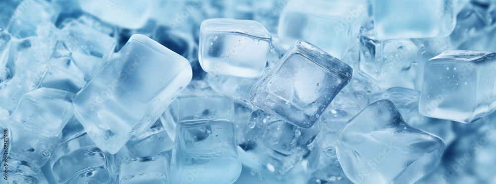 Ice cubes background Ice cubes background