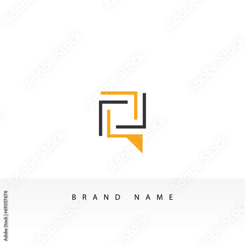 Initial Q Letter Logo Design Vector Template. photo