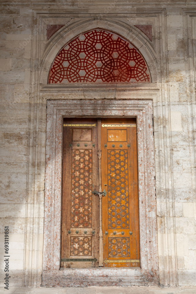 Detail from the Sehzade Mosque in Istanbul, Turkiye