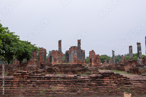 Wat Phra Si Sanphet temple in Ayutthaya historical park since 400 years ago, Thailand