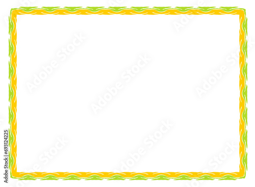 vintage frame with ornament, frame for a text and photo vector illustration