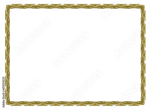 vintage frame with ornament, frame for a text and photo vector illustration