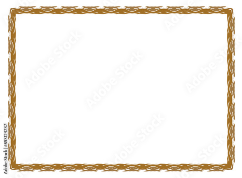 vintage frame with ornament, frame for a text and photo vector illustration