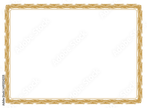 vintage frame with ornament, frame for a text and photo vector illustration