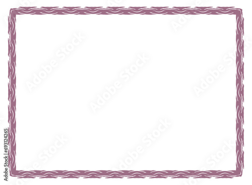 vintage frame with ornament, frame for a text and photo vector illustration