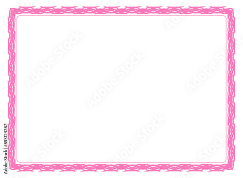 vintage frame with ornament, frame for a text and photo vector illustration
