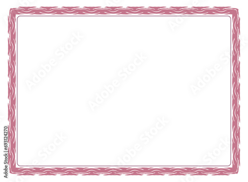 vintage frame with ornament, frame for a text and photo vector illustration