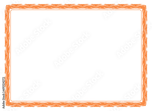 vintage frame with ornament, frame for a text and photo vector illustration