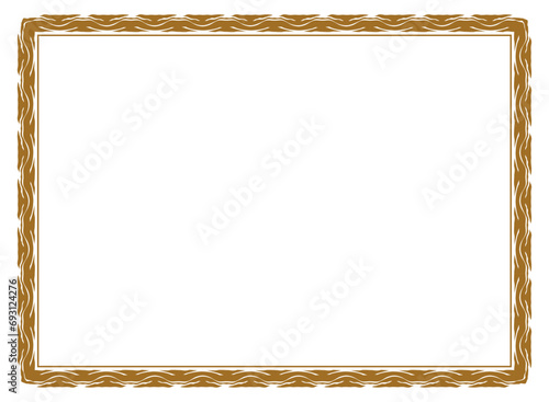 vintage frame with ornament, frame for a text and photo vector illustration