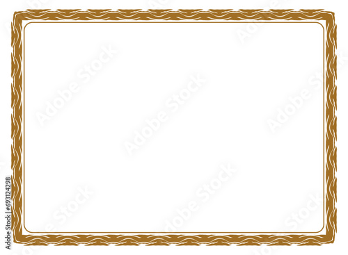 vintage frame with ornament, frame for a text and photo vector illustration