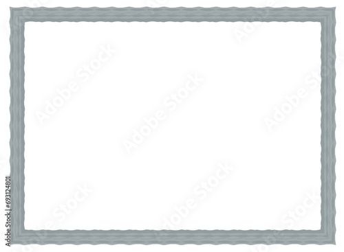 vintage frame with ornament, frame for a text and photo vector illustration