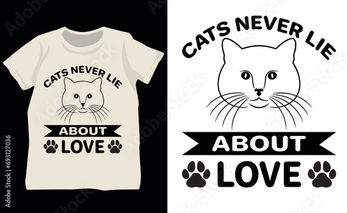 cat t-shirt design