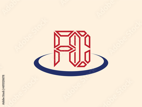 ad letter logo vector template
