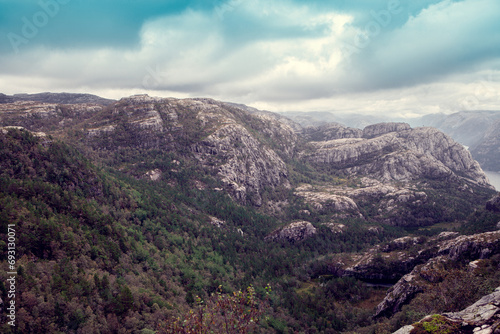 view of the Norwegian fjord