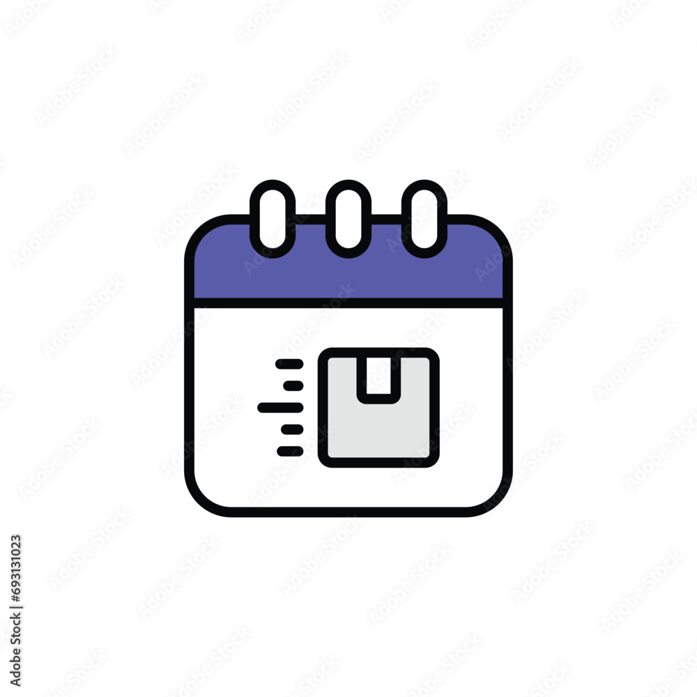 Shipping Shedule icon design with white background stock illustration Shipping Shedule icon design with white background stock illustration