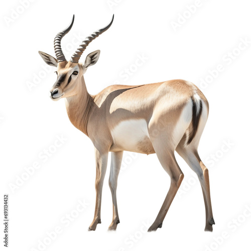 impala antelope isolated on white photo