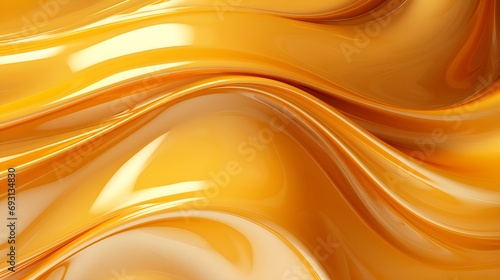 Abstract Gold Fluid Wave Background for Modern Presentations