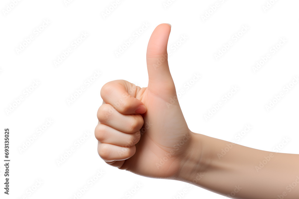 thumb up isolated on transparent background thumb up isolated on transparent background