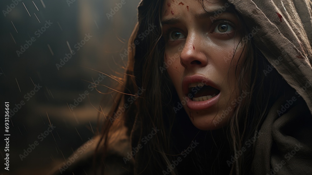 Detailed illustration of a character's reaction when he discovers an act of betrayal that leaves him furious. generative ai Detailed illustration of a character's reaction when he discovers an act of betrayal that leaves him furious. generative ai