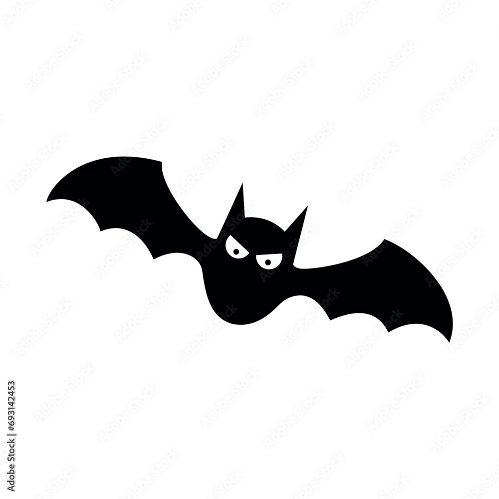 Silhouette of a bat Vector Silhouette of a bat Vector