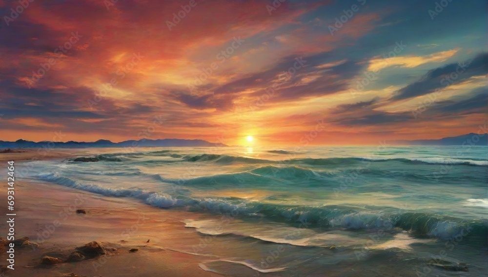 _Solorful_sunset_at_the_sea_for_nature_ba_