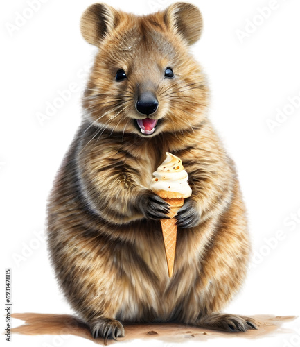 A close-up image of a Quokka. 