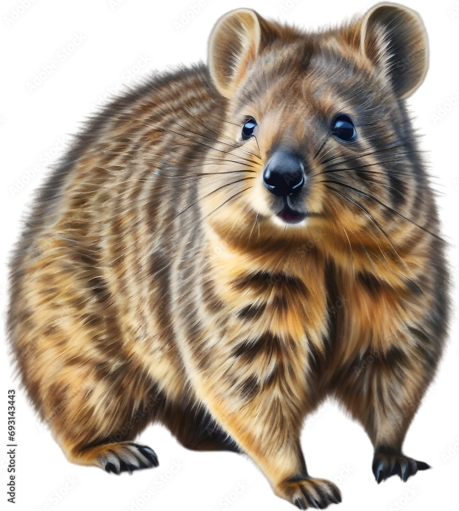 A close-up image of a Quokka. A close-up image of a Quokka.
