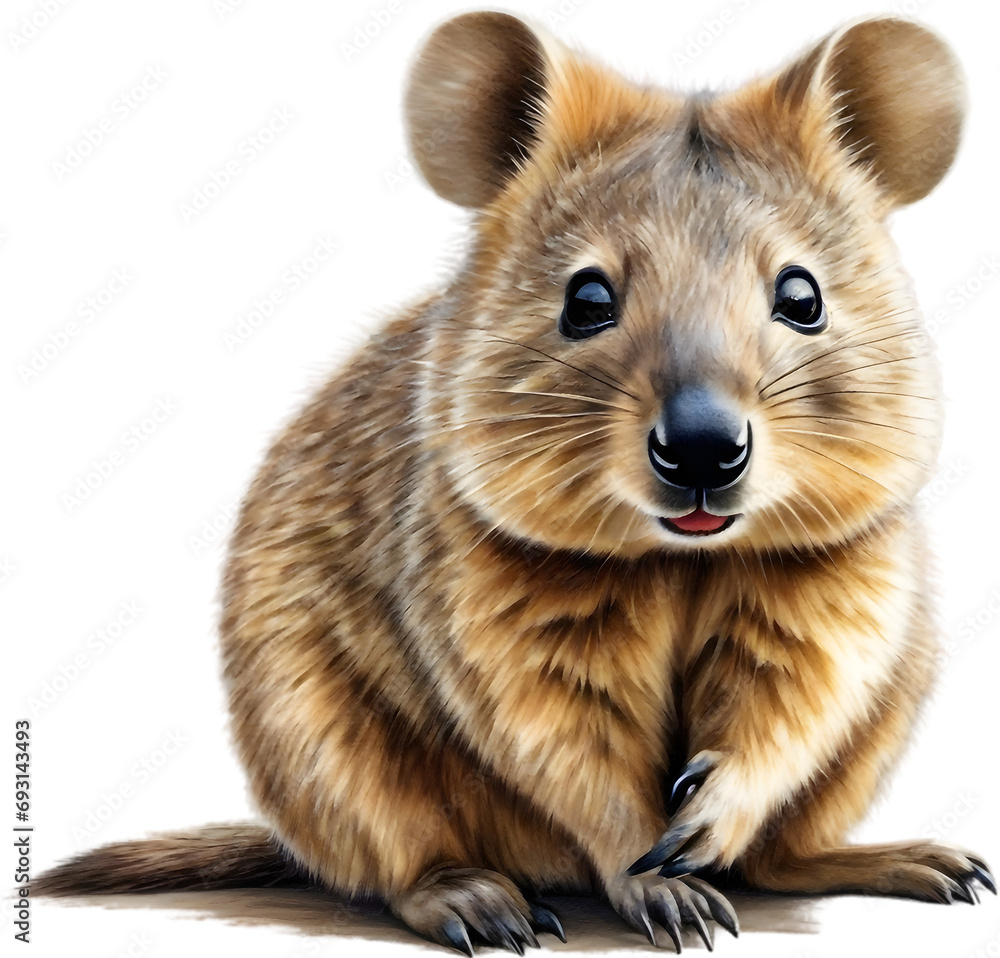 A close-up image of a Quokka. A close-up image of a Quokka.