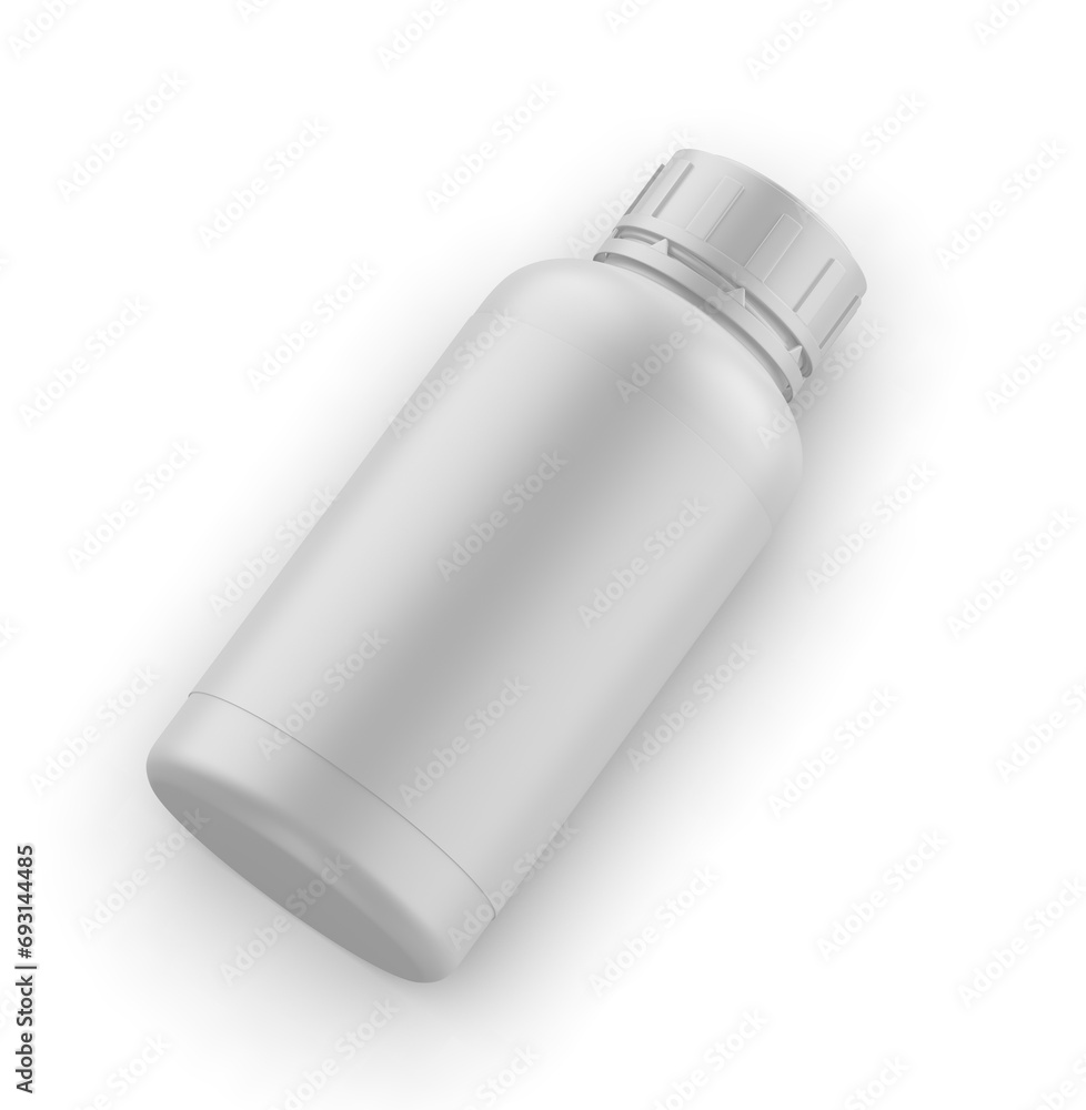 Blank pill container jar bottle template, 3d illustration. Blank pill container jar bottle template, 3d illustration.