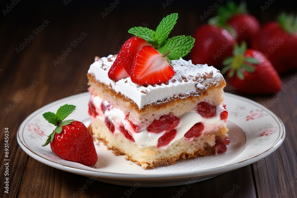 Cheese cakes with berries. Cheese cakes with berries.