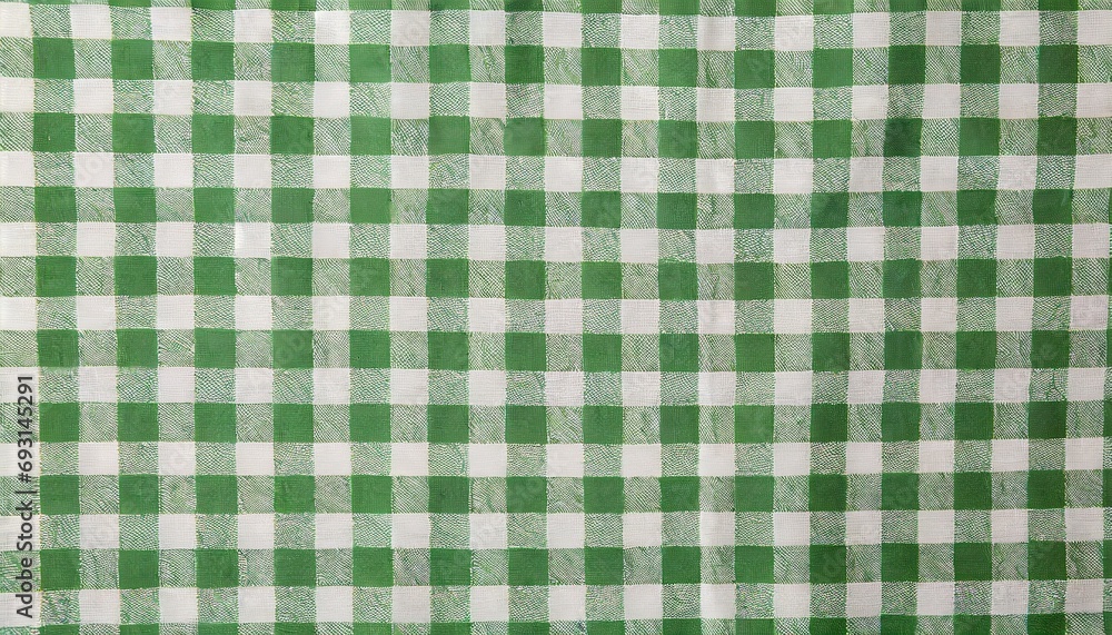 Green and white checkered tablecloth texture Green and white checkered tablecloth texture