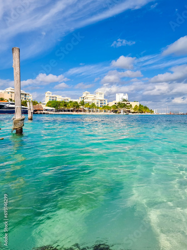 Mexico  Cancun  west coast beach