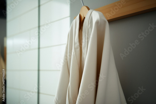 White cotton bathroom spa hygiene clean towel hotel beauty home textile shower