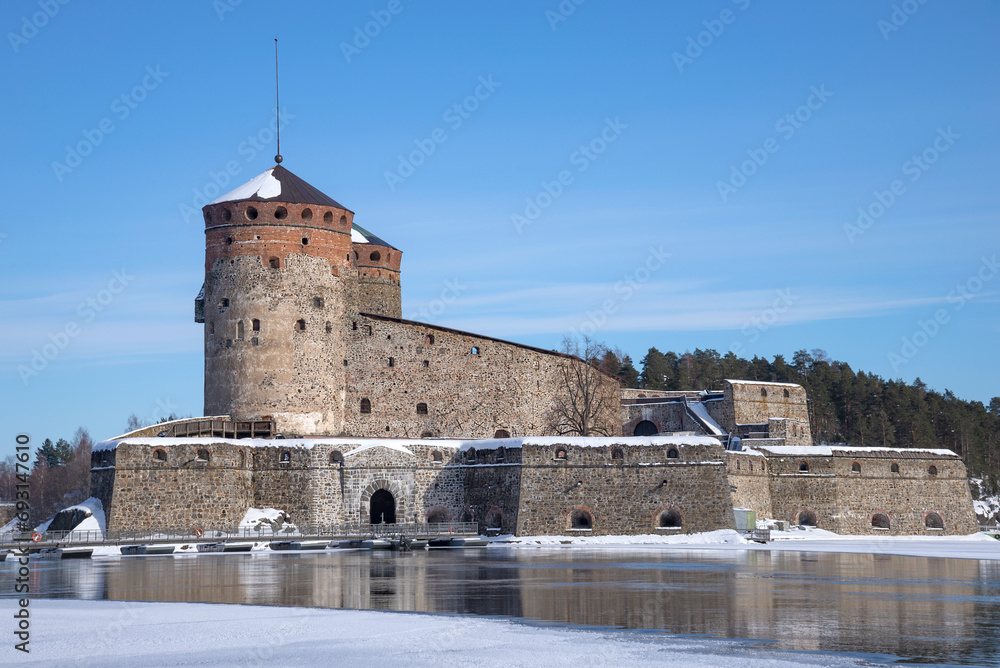 Olavinlinna ancient fortress. Savonlinna, Finland