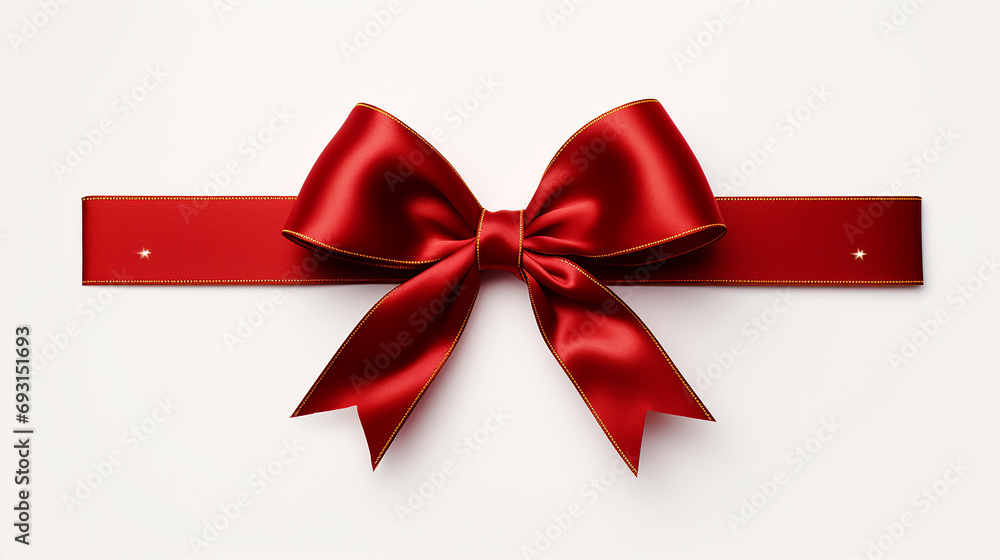 Fototapeta premium Red ribbon template 