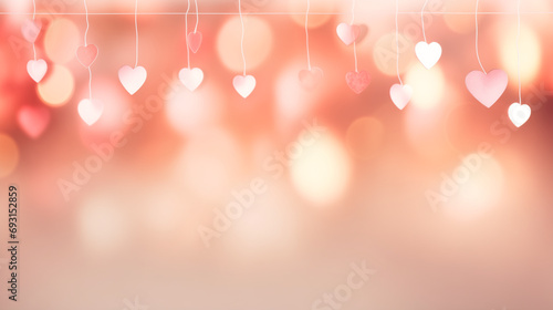 Dia dos Namorados, luzes desfocadas (efeito bokeh)para serem usadas como recursos gráficos.