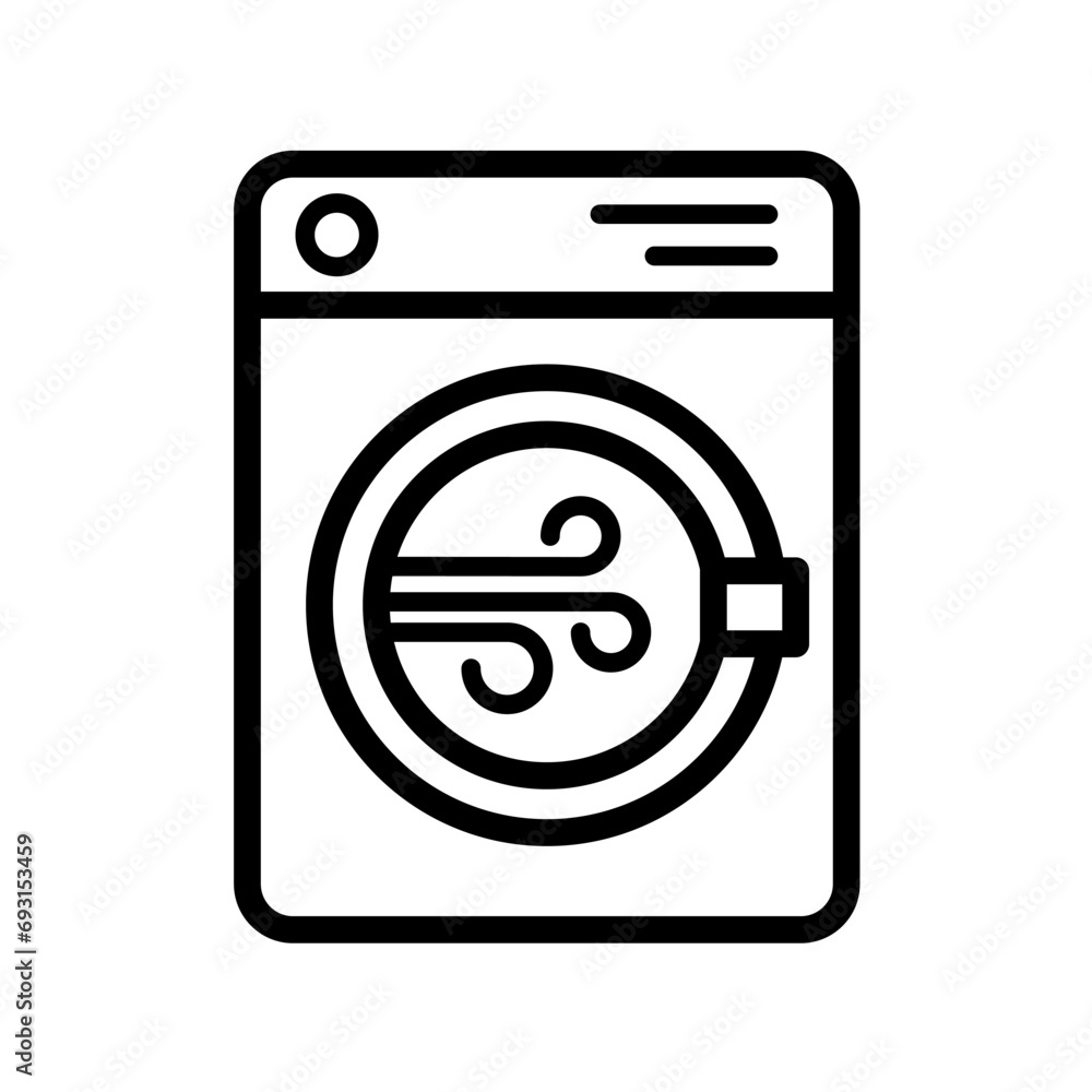 Tumble dryer - vector icon Tumble dryer - vector icon