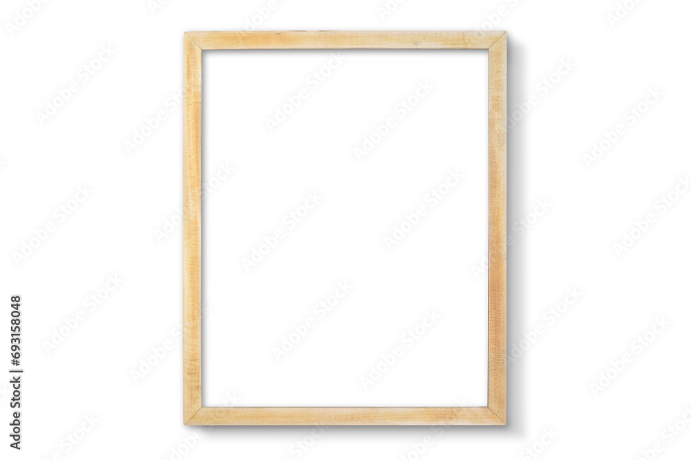 Rustic Raw Wood Picture Frame Isolated Rustic Raw Wood Picture Frame Isolated