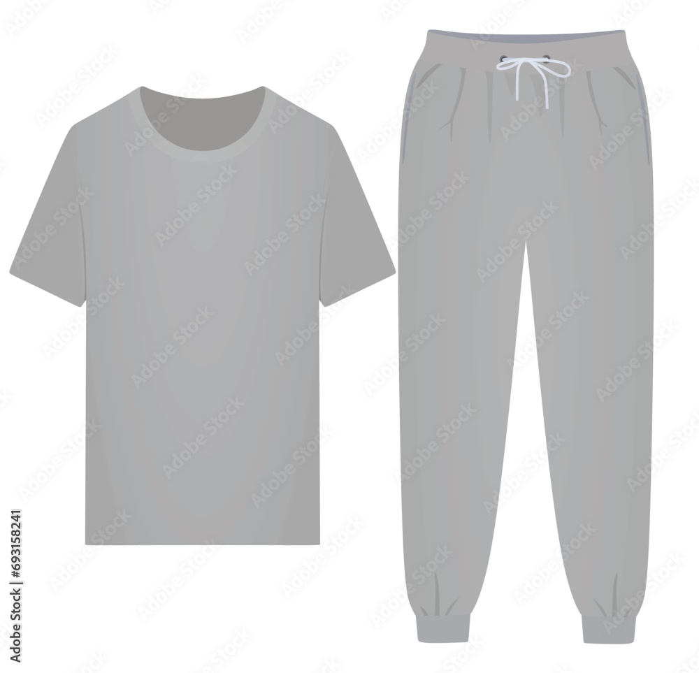 T shirt and bottom. vector T shirt and bottom. vector