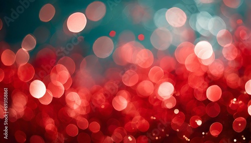 red holiday bokeh