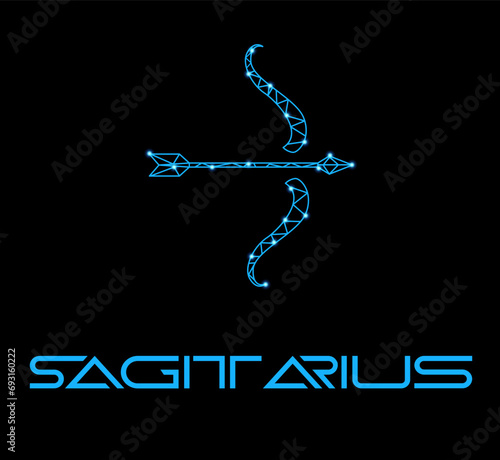 The illustration - zodiac sign in the modern style.
