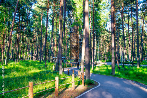 Dzintari Forest Park near Jurmala Beach