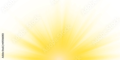 Sun light with glare. Golden flash png. Sun rays png. Vector illustration for perfect effect with sparkles. photo